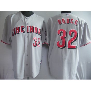 Reds #32 Jay Bruce Grey Cool Base Stitched MLB Jersey Reds #32 Jay Bruce Grey Cool Base Stitched MLB Jersey