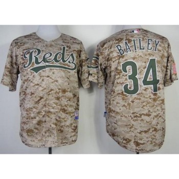 Reds #34 Homer Bailey Camo Alternate Cool Base Stitched MLB Jersey Reds #34 Homer Bailey Camo Alternate Cool Base Stitched MLB Jersey