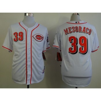 Reds #39 Devin Mesoraco White Cool Base Stitched MLB Jersey Reds #39 Devin Mesoraco White Cool Base Stitched MLB Jersey