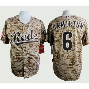 Reds #6 Billy Hamilton Camo Alternate Cool Base Stitched MLB Jersey Reds #6 Billy Hamilton Camo Alternate Cool Base Stitched MLB Jersey