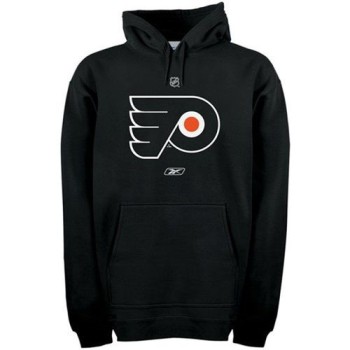 Reebok Philadelphia Flyers Primary Logo Pullover Hoodie Black Reebok Philadelphia Flyers Primary Logo Pullover Hoodie Black