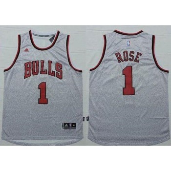 Revolution 30 Bulls #1 Derrick Rose Grey Stitched NBA Jersey Revolution 30 Bulls #1 Derrick Rose Grey Stitched NBA Jersey