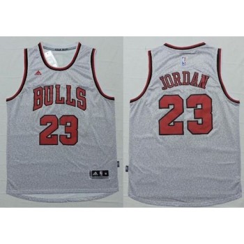 Revolution 30 Bulls #23 Michael Jordan Grey Stitched NBA Jersey Revolution 30 Bulls #23 Michael Jordan Grey Stitched NBA Jersey