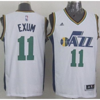 Revolution 30 Jazz #11 Dante Exum White Stitched NBA Jersey
