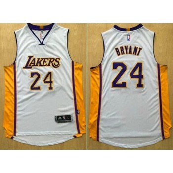 Revolution 30 Lakers #24 Kobe Bryant White Stitched NBA Jersey Revolution 30 Lakers #24 Kobe Bryant White Stitched NBA Jersey
