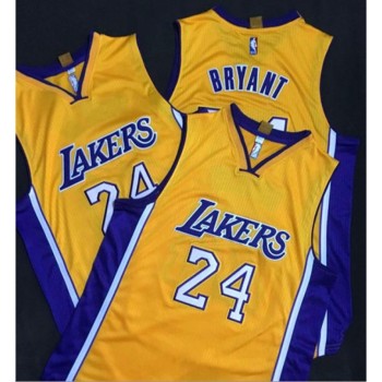 Revolution 30 Lakers #24 Kobe Bryant Yellow Stitched NBA Jersey Revolution 30 Lakers #24 Kobe Bryant Yellow Stitched NBA Jersey