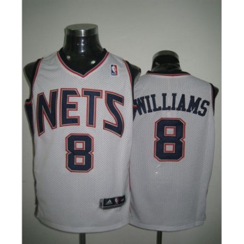 Revolution 30 Nets #8 Deron Williams White Stitched NBA Jersey Revolution 30 Nets #8 Deron Williams White Stitched NBA Jersey