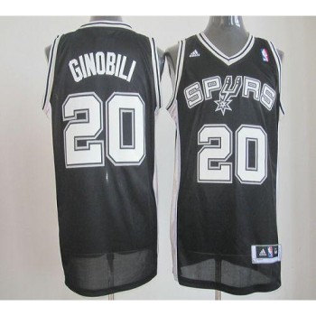 Revolution 30 Spurs #20 Manu Ginobili Black Stitched NBA Jersey Revolution 30 Spurs #20 Manu Ginobili Black Stitched NBA Jersey