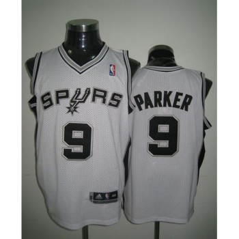 Revolution 30 Spurs #9 Tony Parker White Stitched NBA Jersey