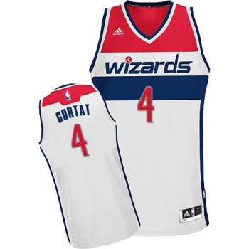Revolution 30 Wizards #4 Marcin Gortat White Stitched NBA Jersey Revolution 30 Wizards #4 Marcin Gortat White Stitched NBA Jersey
