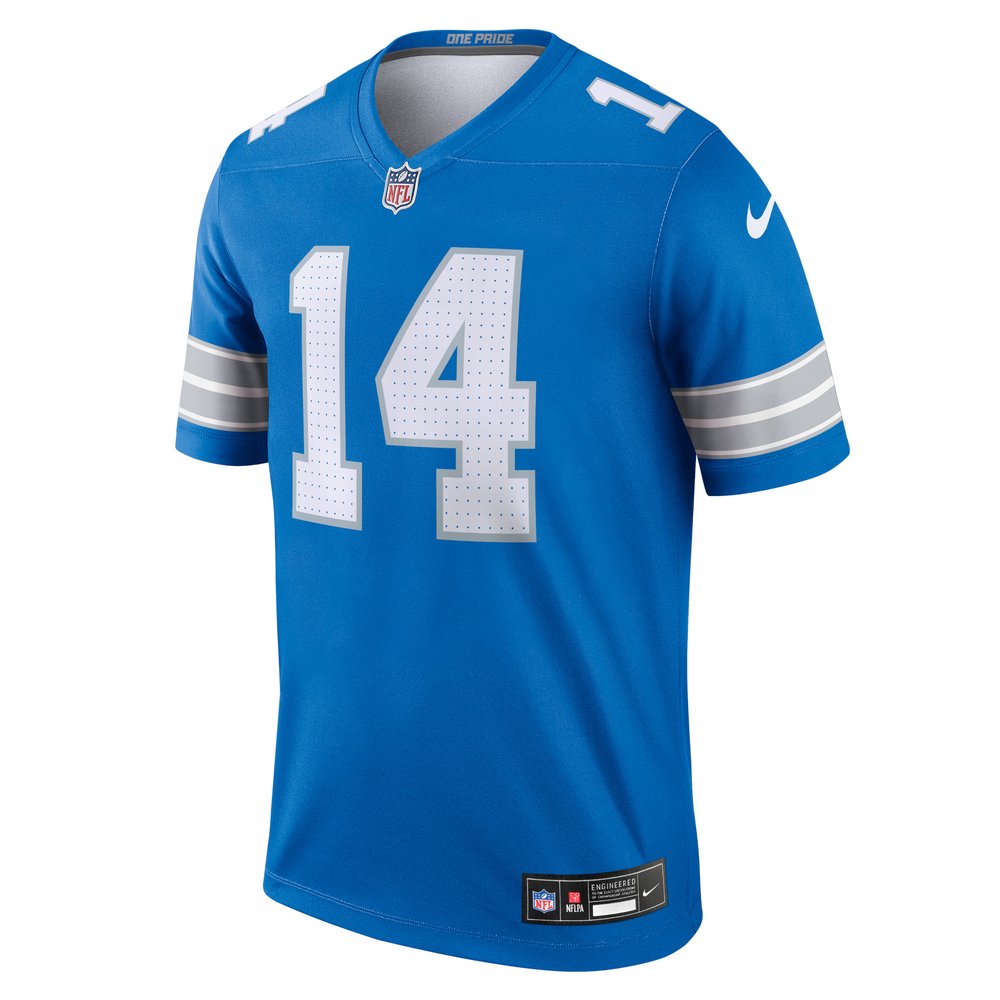 Men's Detroit Lions #14 Amon-Ra St. Brown Blue Legend Jersey