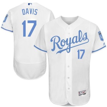 Royals #17 Wade Davis White Flexbase Authentic Collection 2016 Father's Day Stitched MLB Jersey Royals #17 Wade Davis White Flexbase Authentic Collection 2016 Father's Day Stitched MLB Jersey