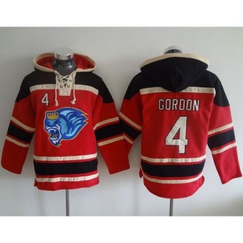 Royals #4 Alex Gordon Red Sawyer Hooded Sweatshirt MLB Hoodie