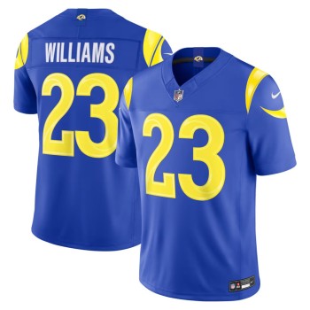 Men's Los Angeles Rams #23 Kyren Williams Royal Vapor F.U.S.E. Sewn Down Limited Jersey Men's Los Angeles Rams #23 Kyren Williams Royal Vapor F.U.S.E. Sewn Down Limited Jersey