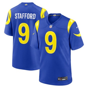 Men's Los Angeles Rams #9 Matthew Stafford Royal Team Game Player Jersey Men's Los Angeles Rams #9 Matthew Stafford Royal Team Game Player Jersey