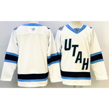 Men's Utah Mammoth Blank White Stitched Premium Jersey