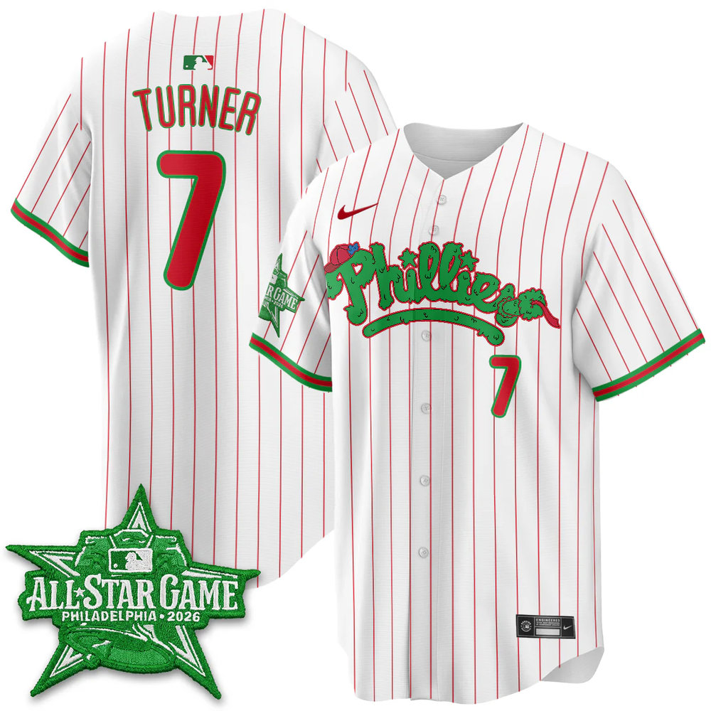 Youth Philadelphia Phillies #7 Trea Turner White 2026 MLB All-Star Jersey