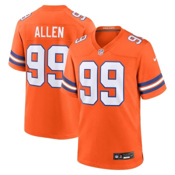 Men's Denver Broncos Zach Allen Orange Mile High Collection 1977 Throwback Player Game Jersey Men's Denver Broncos Zach Allen Orange Mile High Collection 1977 Throwback Player Game Jersey