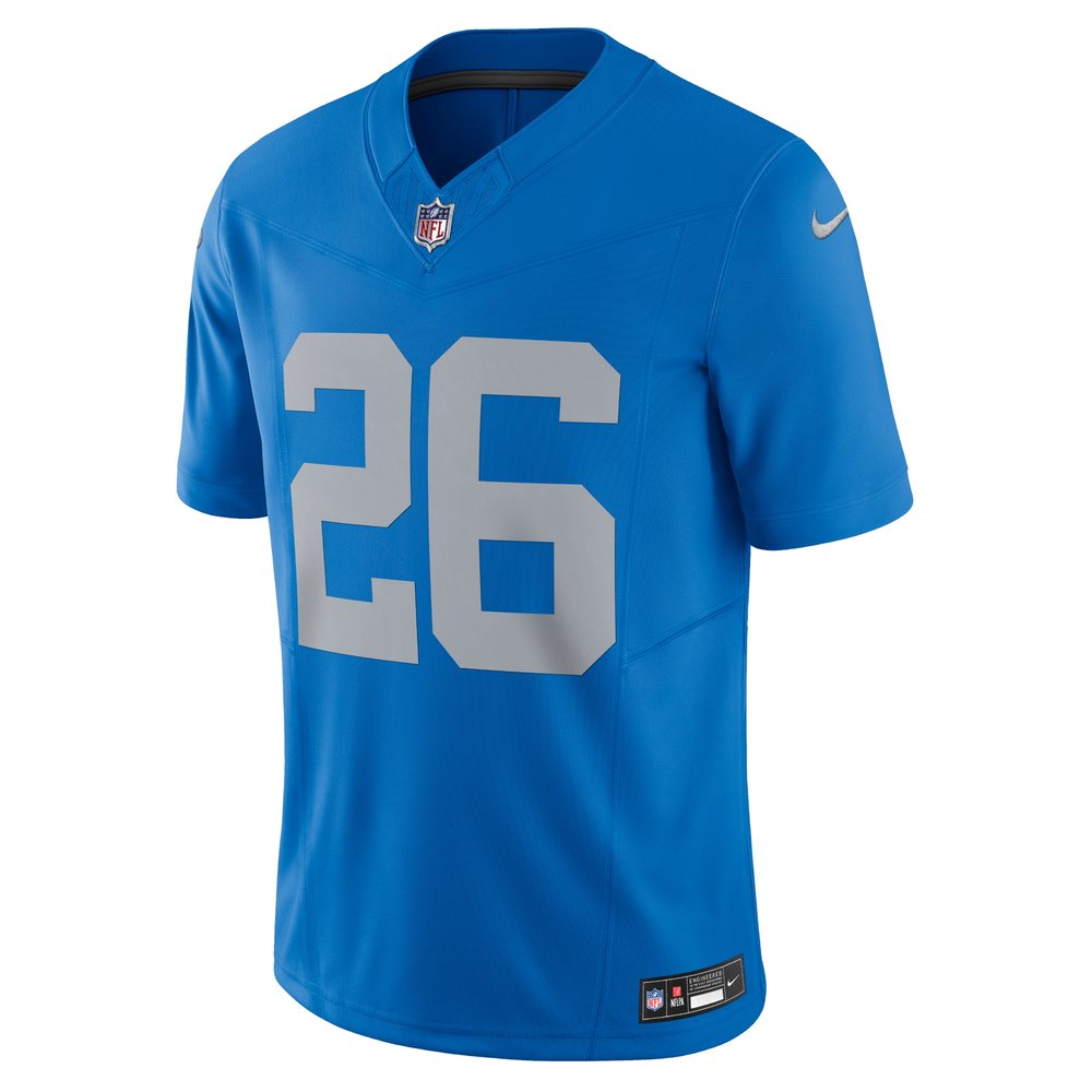 Men's Detroit Lions #26 Jahmyr Gibbs Blue Vapor F.U.S.E. Alternate Limited Jersey