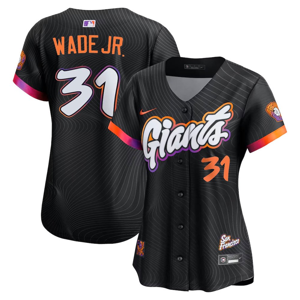 Women's San Francisco Giants #31 LaMonte Wade Jr. Anthracite 2025 City Connect Limited Jersey