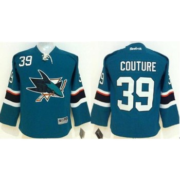 Sharks #39 Logan Couture Green Stitched Youth NHL Jersey Sharks #39 Logan Couture Green Stitched Youth NHL Jersey