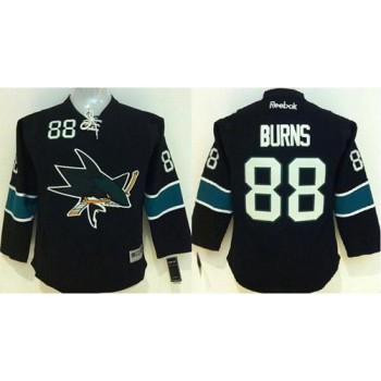 Sharks #88 Brent Burns Black Stitched Youth NHL Jersey Sharks #88 Brent Burns Black Stitched Youth NHL Jersey
