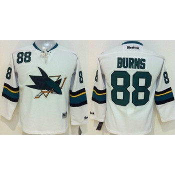 Sharks #88 Brent Burns White Stitched Youth NHL Jersey Sharks #88 Brent Burns White Stitched Youth NHL Jersey