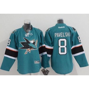 Sharks #8 Joe Pavelski Green Stitched Youth NHL Jersey Sharks #8 Joe Pavelski Green Stitched Youth NHL Jersey