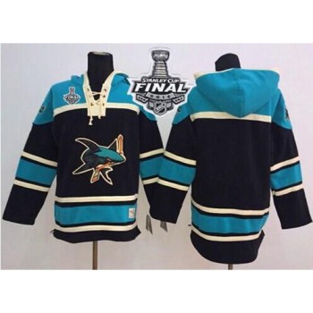 Sharks Blank Black Sawyer Hooded Sweatshirt 2016 Stanley Cup Final Patch Stitched NHL Jersey Sharks Blank Black Sawyer Hooded Sweatshirt 2016 Stanley Cup Final Patch Stitched NHL Jersey