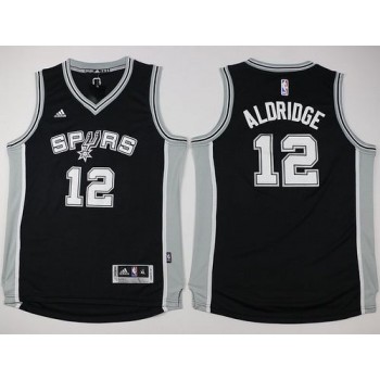 Spurs #12 LaMarcus Aldridge Black Youth Stitched NBA Jersey Spurs #12 LaMarcus Aldridge Black Youth Stitched NBA Jersey