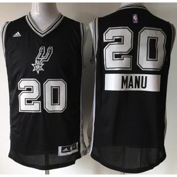 Spurs #20 Manu Ginobili Black 2014-15 Christmas Day Stitched NBA Jersey Spurs #20 Manu Ginobili Black 2014-15 Christmas Day Stitched NBA Jersey