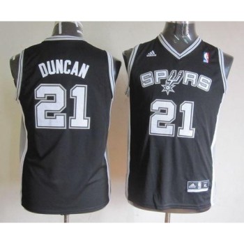 Spurs #21 Tim Duncan Black Youth Stitched NBA Jersey Spurs #21 Tim Duncan Black Youth Stitched NBA Jersey