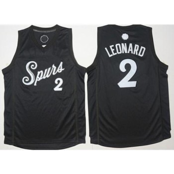 Spurs #2 Kawhi Leonard Black 2016-2017 Christmas Day Stitched NBA Jersey