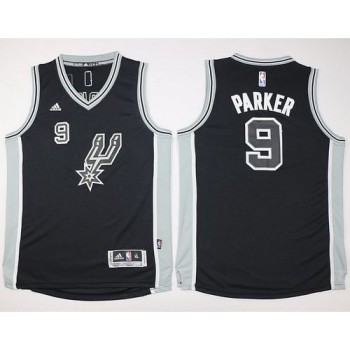 Spurs #9 Tony Parker Black New Road Youth Stitched NBA Jersey Spurs #9 Tony Parker Black New Road Youth Stitched NBA Jersey