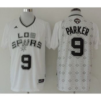 Spurs #9 Tony Parker White New Latin Nights Stitched NBA Jersey Spurs #9 Tony Parker White New Latin Nights Stitched NBA Jersey