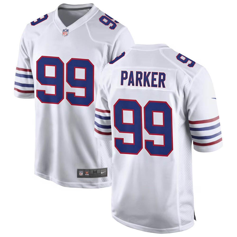 Youth Buffalo Bills #99 T.J. Parker White 2026 NFL Draft Game Jersey Youth Buffalo Bills #99 T.J. Parker White 2026 NFL Draft Game Jersey