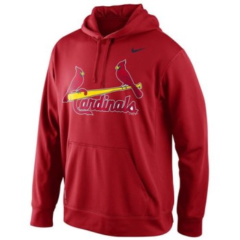 St.Louis Cardinals Men's KO Wordmark Perfomance Red MLB Hoodie