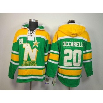 Stars #20 Dino Ciccarelli Green Sawyer Hooded Sweatshirt Stitched NHL Jersey Stars #20 Dino Ciccarelli Green Sawyer Hooded Sweatshirt Stitched NHL Jersey