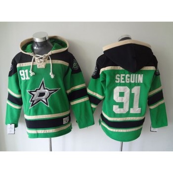 Stars #91 Tyler Seguin Green Sawyer Hooded Sweatshirt Stitched NHL Jersey Stars #91 Tyler Seguin Green Sawyer Hooded Sweatshirt Stitched NHL Jersey