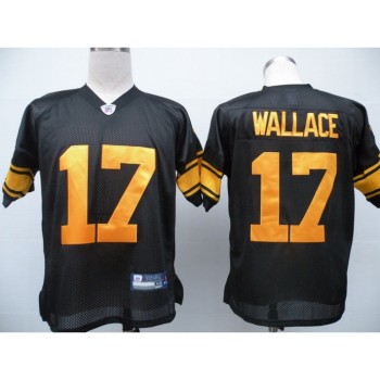 Steelers #17 Mike Wallace Black With Yellow Number Stitched Youth NFL Jersey Steelers #17 Mike Wallace Black With Yellow Number Stitched Youth NFL Jersey