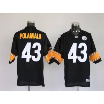 Steelers #43 Troy Polamalu Black Stitched Youth NFL Jersey Steelers #43 Troy Polamalu Black Stitched Youth NFL Jersey