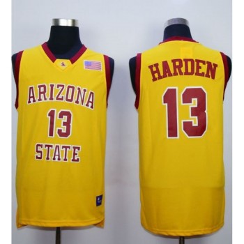 Sun Devils #13 James Harden Gold Stitched NCAA Basketball Jersey Sun Devils #13 James Harden Gold Stitched NCAA Basketball Jersey