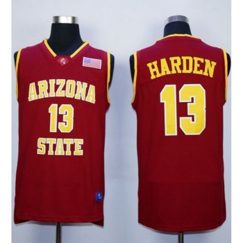 Sun Devils #13 James Harden Red Stitched NCAA Basketball Jersey Sun Devils #13 James Harden Red Stitched NCAA Basketball Jersey