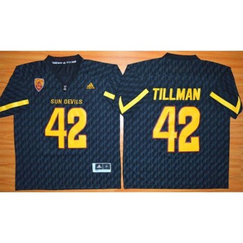 Sun Devils #42 Pat Tillman New Black Stitched NCAA Jersey Sun Devils #42 Pat Tillman New Black Stitched NCAA Jersey