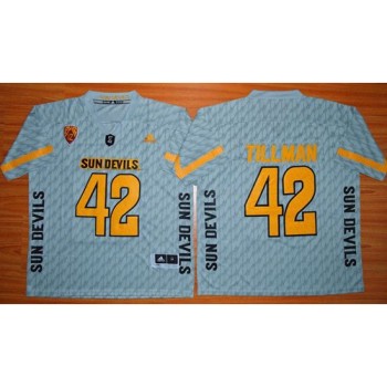 Sun Devils #42 Pat Tillman New Grey Stitched NCAA Jersey Sun Devils #42 Pat Tillman New Grey Stitched NCAA Jersey