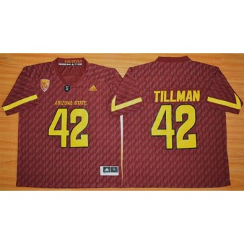 Sun Devils #42 Pat Tillman New Red Stitched NCAA Jersey Sun Devils #42 Pat Tillman New Red Stitched NCAA Jersey