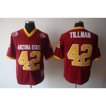 Sun Devils #42 Pat Tillman Red Stitched Youth NCAA Jersey Sun Devils #42 Pat Tillman Red Stitched Youth NCAA Jersey