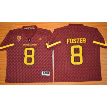 Sun Devils #8 D. J. Foster New Red Stitched NCAA Jersey Sun Devils #8 D. J. Foster New Red Stitched NCAA Jersey