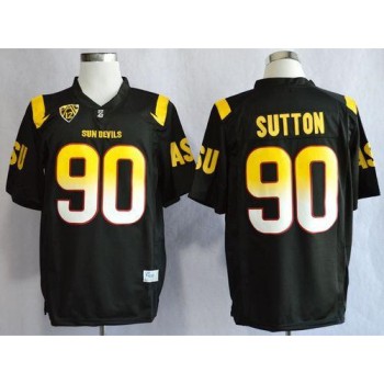Sun Devils #90 Will Sutton Black Stitched NCAA Jersey Sun Devils #90 Will Sutton Black Stitched NCAA Jersey