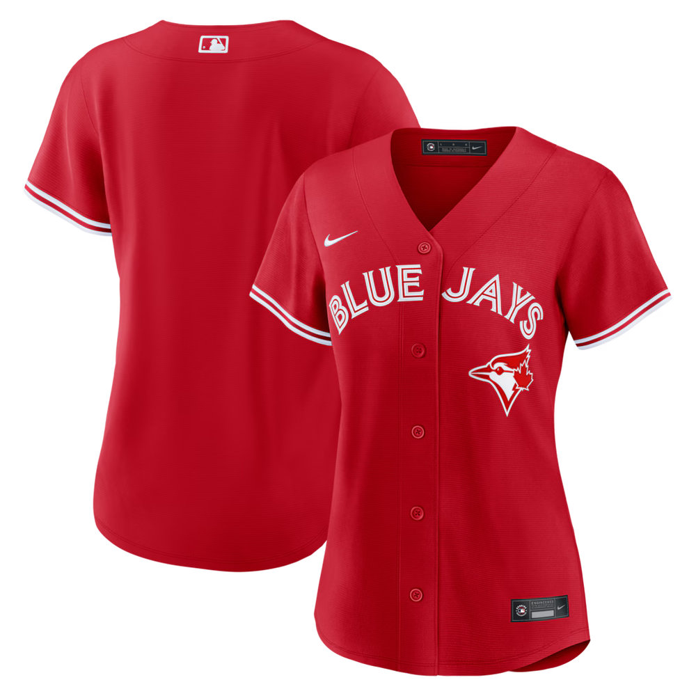Women's Toronto Blue Jays Nike Red Canada Day Replica Jersey Women's Toronto Blue Jays Nike Red Canada Day Replica Jersey